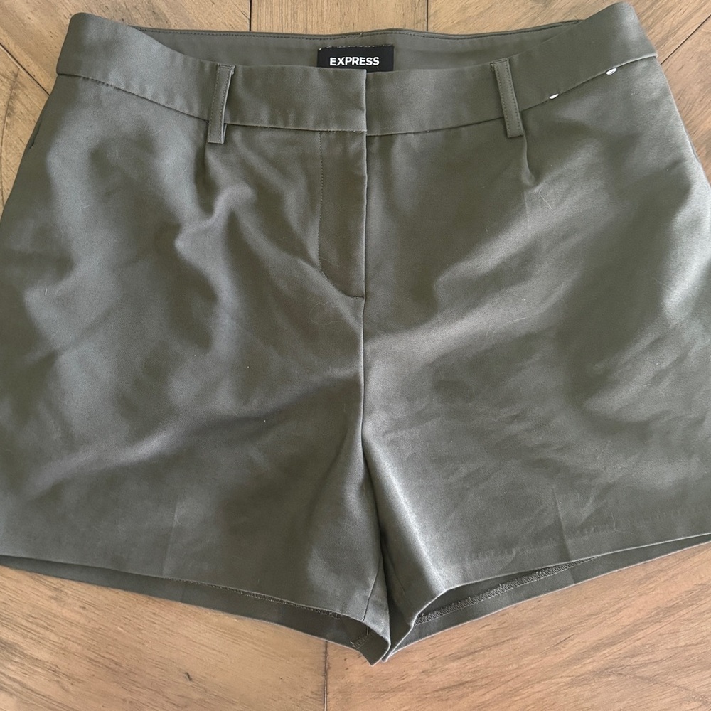 Express Olive Green Shorts Size 8